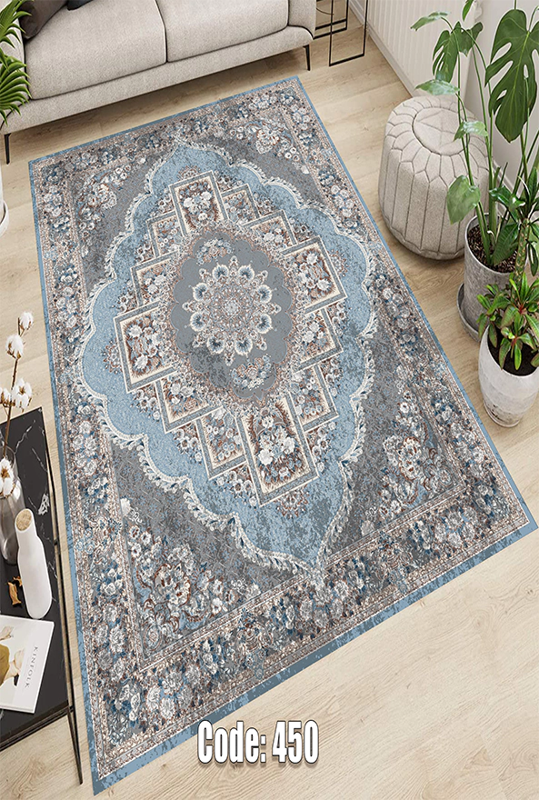 فرشینه و قالیچه (مستطیل، گرد، بیضی) سنتی و مدرن مناسب حال و پذیرایی برند دفه کد DEFEH TOR 255