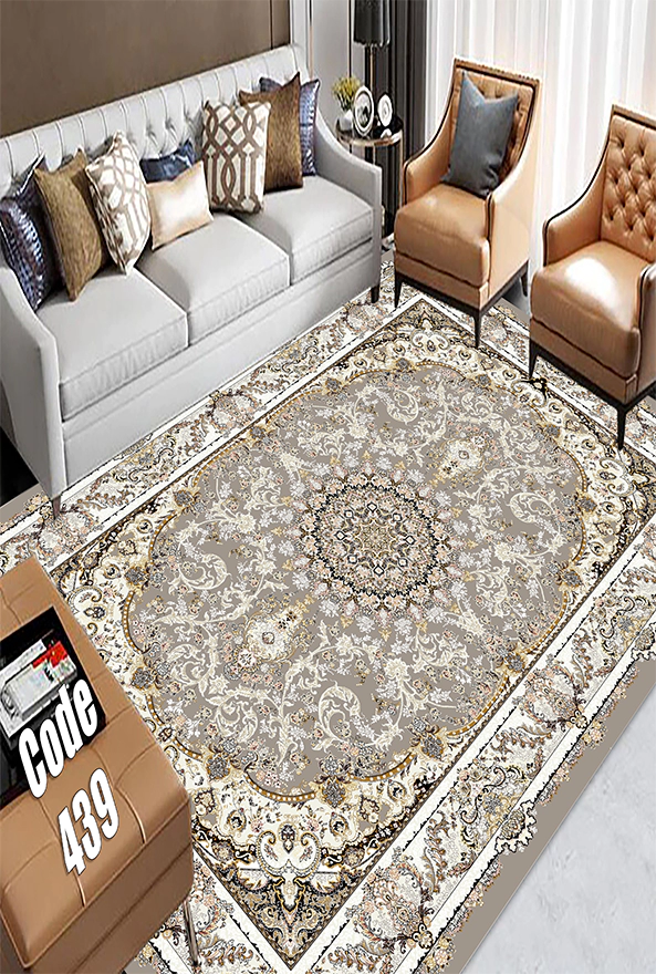 فرشینه و قالیچه (مستطیل، گرد، بیضی) سنتی و مدرن مناسب حال و پذیرایی برند دفه کد DEFEH TOR 258