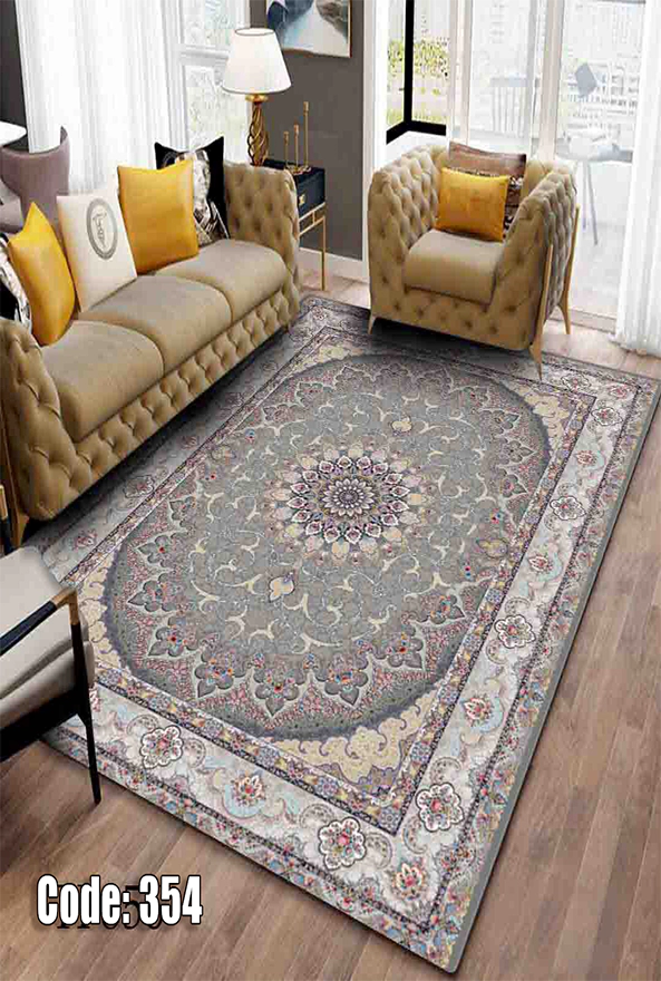 فرشینه و قالیچه (مستطیل، گرد، بیضی) سنتی و مدرن مناسب حال و پذیرایی برند دفه کد DEFEH TOR 259