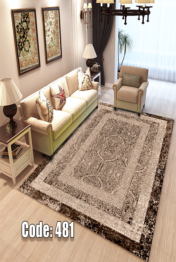 فرشینه و قالیچه (مستطیل، گرد، بیضی) سنتی و مدرن مناسب حال و پذیرایی برند دفه کد DEFEH TOR 272