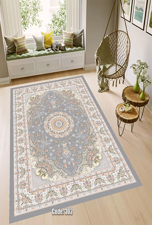 فرشینه و قالیچه (مستطیل، گرد، بیضی) سنتی و مدرن مناسب حال و پذیرایی برند دفه کد DEFEH TOR 273