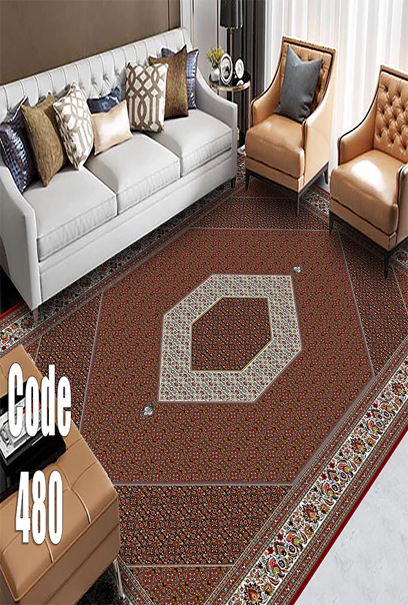 فرشینه و قالیچه (مستطیل، گرد، بیضی) سنتی و مدرن مناسب حال و پذیرایی برند دفه کد DEFEH TOR 285