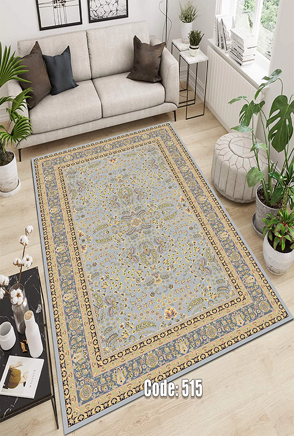 فرشینه و قالیچه (مستطیل، گرد، بیضی) سنتی و مدرن مناسب حال و پذیرایی برند دفه کد DEFEH TOR 288