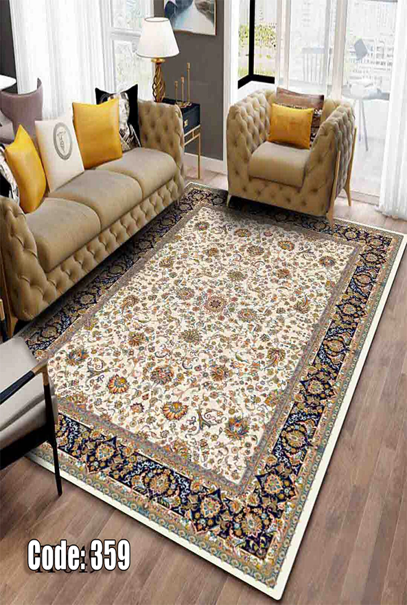 فرشینه و قالیچه (مستطیل، گرد، بیضی) سنتی و مدرن مناسب حال و پذیرایی برند دفه کد DEFEH TOR 289