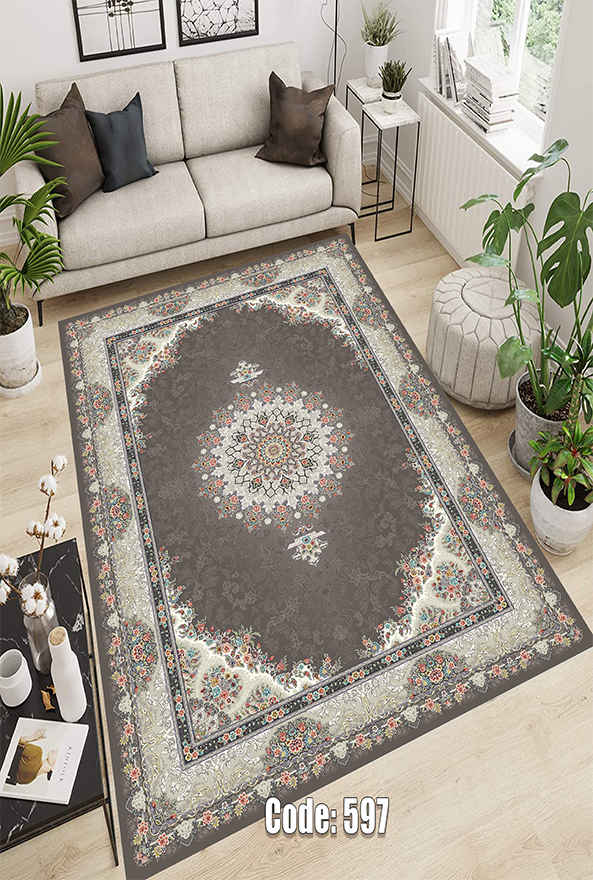 فرشینه و قالیچه (مستطیل، گرد،بیضی) سنتی و کلاسیک مناسب حال و پذیرایی برند دفه کد DEFEH TOR 907