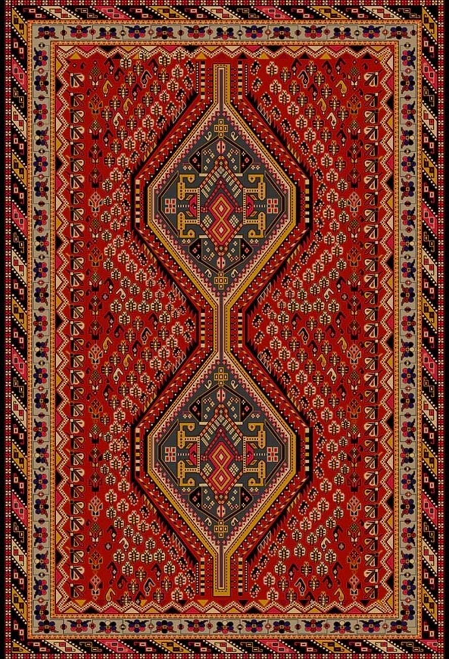 فرشینه و قالیچه سنتی مناسب حال و پذیرایی برند دفه کد DEFEH SN85