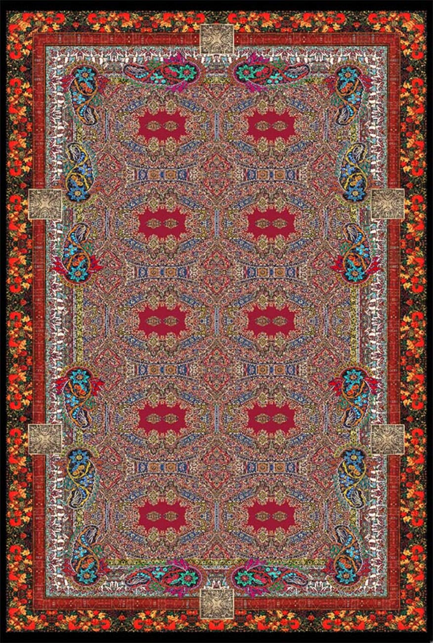 فرشینه و قالیچه سنتی مناسب حال و پذیرایی برند دفه کد DEFEH SN52