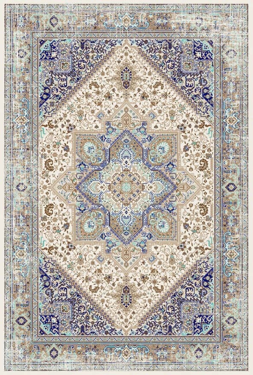 فرشینه و قالیچه مدرن مناسب حال و پذیرایی برند دفه کد DEFEH SN340