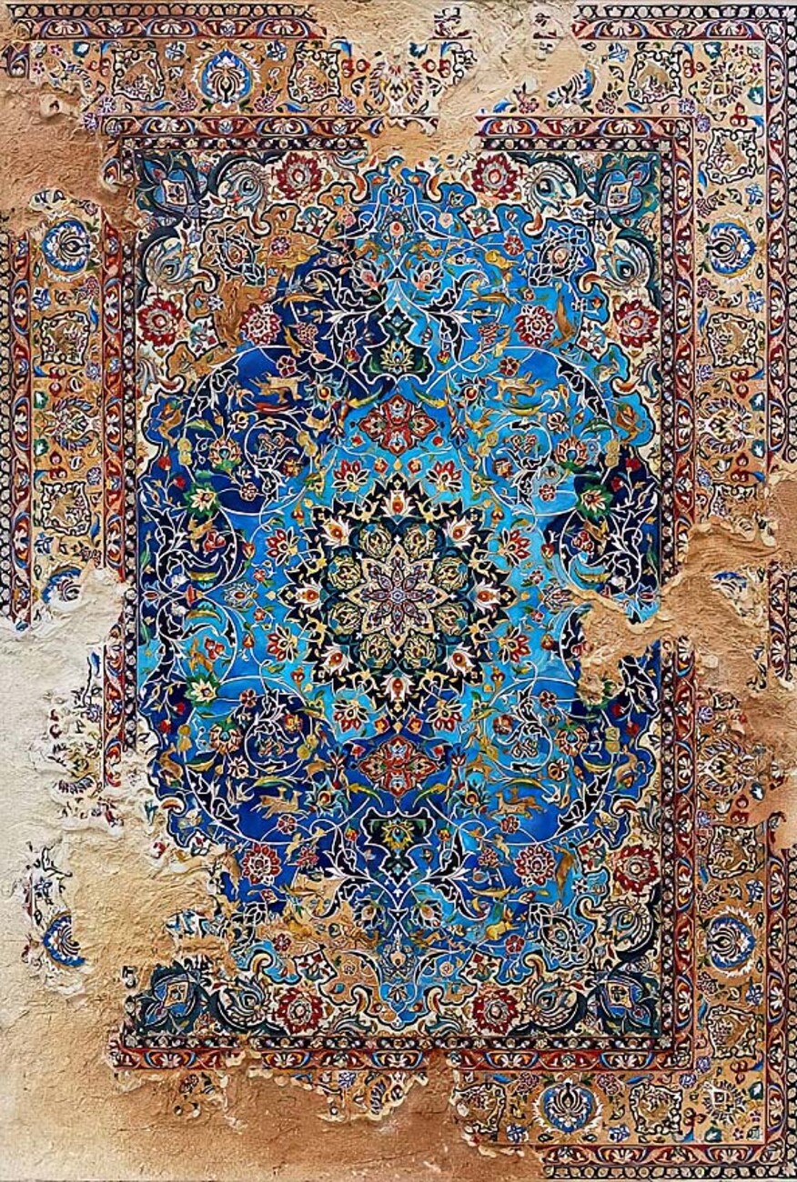 فرشینه و قالیچه مدرن مناسب حال و پذیرایی برند دفه کد DEFEH SN329