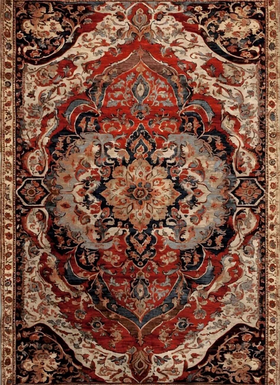 فرشینه و قالیچه مدرن مناسب حال و پذیرایی برند دفه کد DEFEH SN309