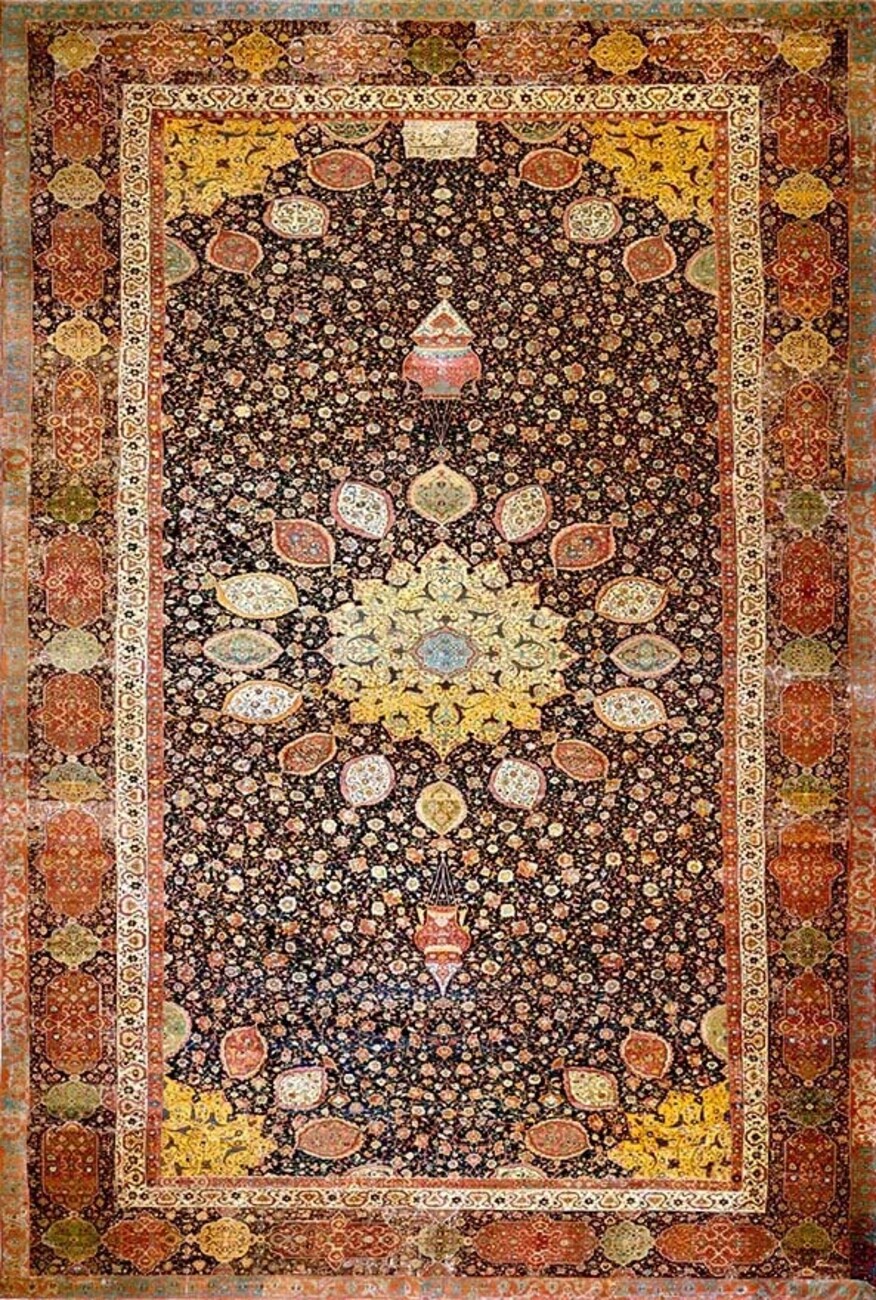 فرشینه و قالیچه سنتی مناسب حال و پذیرایی برند دفه کد DEFEH SN245