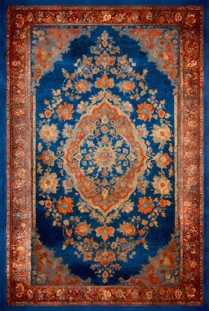 فرشینه و قالیچه سنتی مناسب حال و پذیرایی برند دفه کد DEFEH SN241