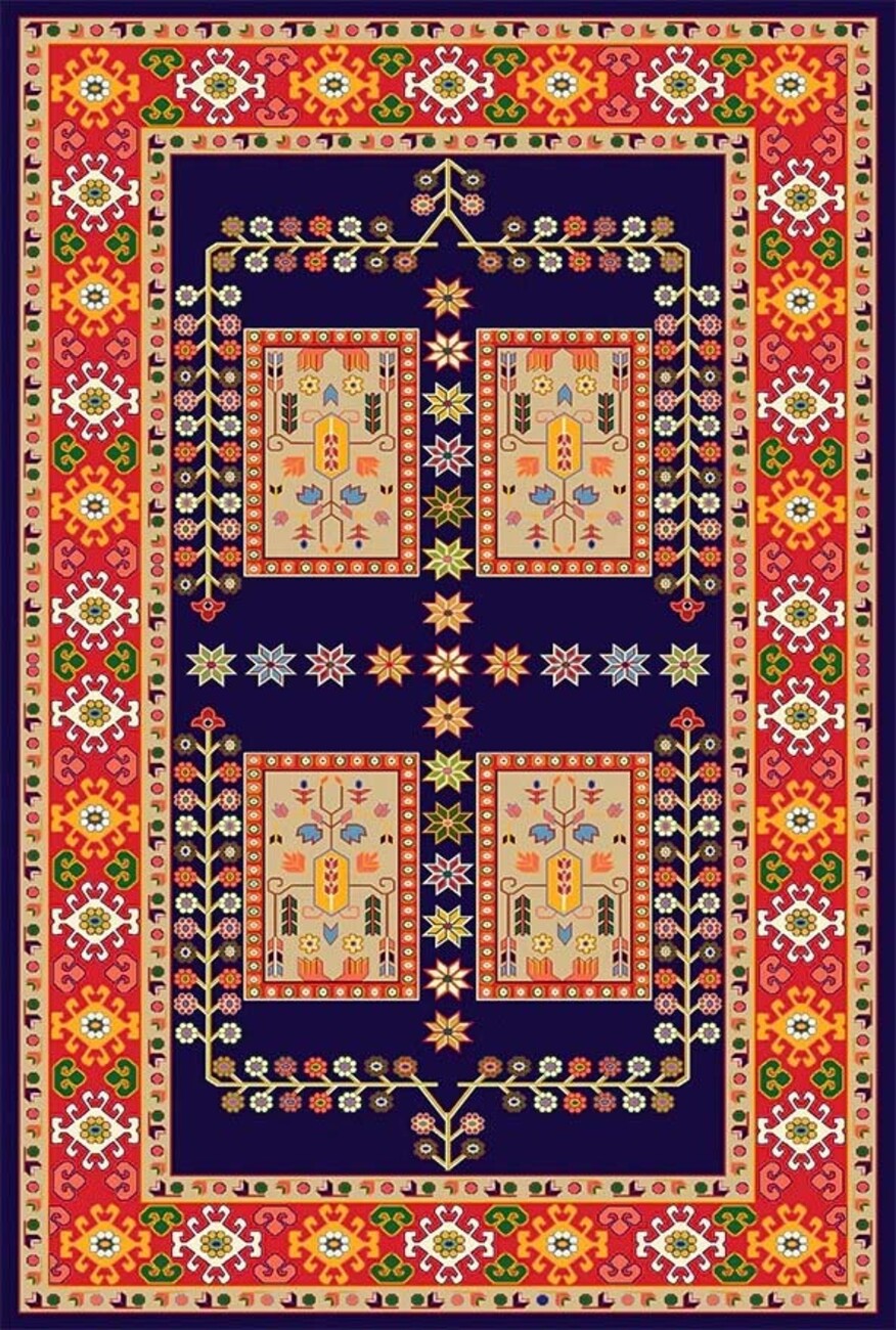 فرشینه و قالیچه سنتی مناسب حال و پذیرایی برند دفه کد DEFEH SN233