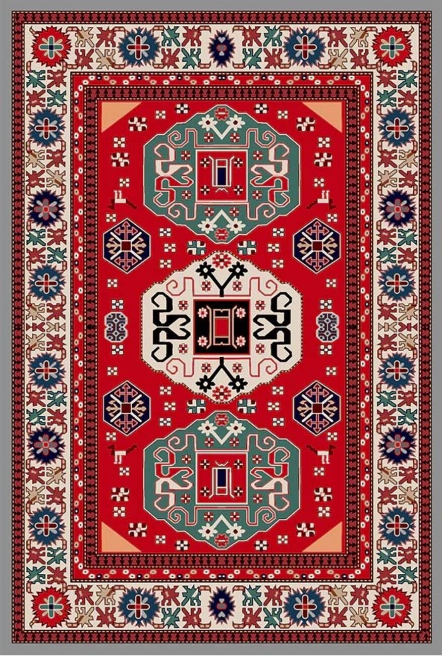 فرشینه و قالیچه سنتی مناسب حال و پذیرایی برند دفه کد DEFEH SN217