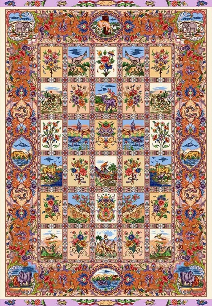 فرشینه و قالیچه سنتی مناسب حال و پذیرایی برند دفه کد DEFEH SN197