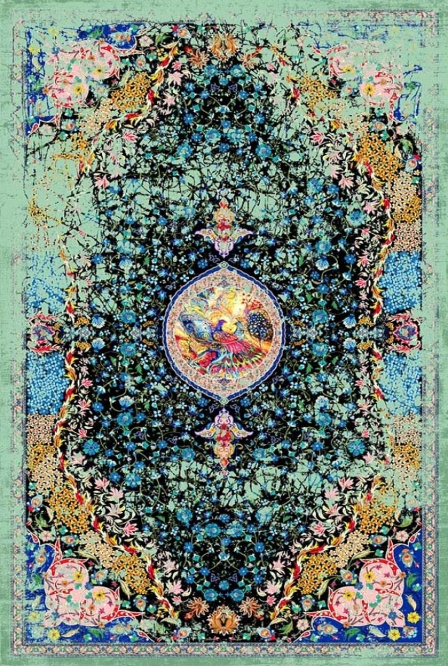 فرشینه و قالیچه مدرن مناسب حال و پذیرایی برند دفه کد DEFEH SN427