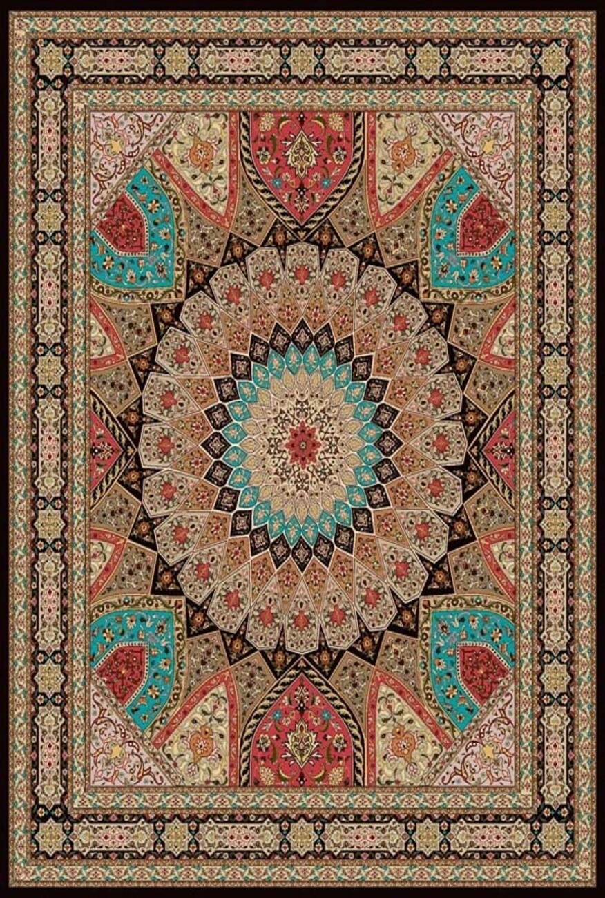 فرشینه و قالیچه مدرن مناسب حال و پذیرایی برند دفه کد DEFEH SN424