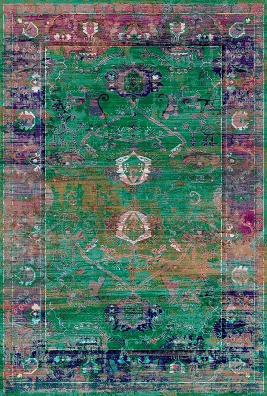 فرشینه و قالیچه مدرن مناسب حال و پذیرایی برند دفه کد DEFEH SN422