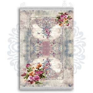 فرشینه دفه از جنس پارچه شانل ترک طرح مدرن کد 28