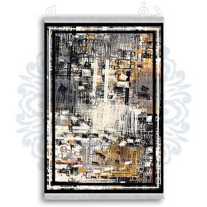 فرشینه دفه از جنس پارچه شانل ترک طرح مدرن کد 49