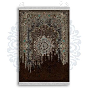 فرشینه دفه از جنس پارچه شانل ترک طرح مدرن کد 61