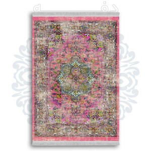 فرشینه دفه از جنس پارچه شانل ترک طرح مدرن کد 87