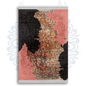 فرشینه دفه از جنس پارچه شانل ترک طرح مدرن کد 172