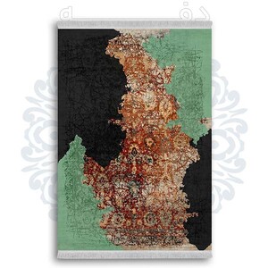 فرشینه دفه از جنس پارچه شانل ترک طرح مدرن کد 173