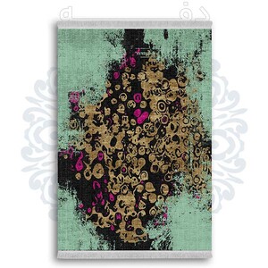 فرشینه دفه از جنس پارچه شانل ترک طرح مدرن کد 187