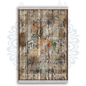 فرشینه دفه از جنس پارچه شانل ترک طرح مدرن کد 301