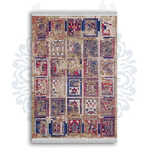 فرشینه دفه از جنس پارچه شانل ترک طرح مدرن کد 390