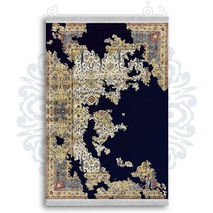 فرشینه دفه از جنس پارچه شانل ترک طرح مدرن کد 413