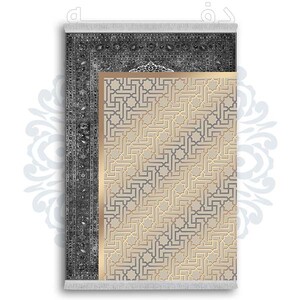 فرشینه دفه از جنس پارچه شانل ترک طرح مدرن کد 420