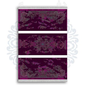 فرشینه دفه از جنس پارچه شانل ترک طرح  سنتی کد 5