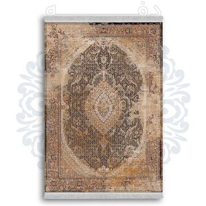 فرشینه دفه از جنس پارچه شانل ترک طرح  سنتی کد 26