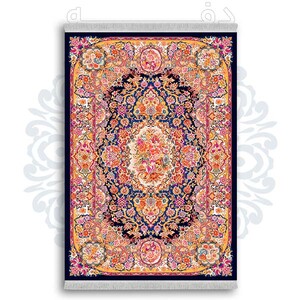 فرشینه دفه از جنس پارچه شانل ترک طرح  سنتی کد 37