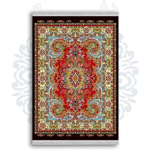 فرشینه دفه از جنس پارچه شانل ترک طرح  سنتی کد 114