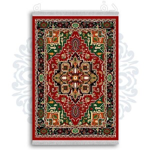 فرشینه دفه از جنس پارچه شانل ترک طرح  سنتی کد 141