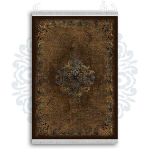 فرشینه دفه از جنس پارچه شانل ترک طرح  سنتی کد 252