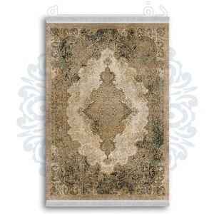 فرشینه دفه از جنس پارچه شانل ترک طرح  سنتی کد 258