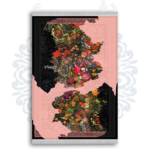 فرشینه دفه از جنس پارچه شانل ترک طرح  سنتی کد 275