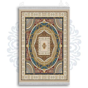 فرشینه دفه از جنس پارچه شانل ترک طرح  سنتی کد 282