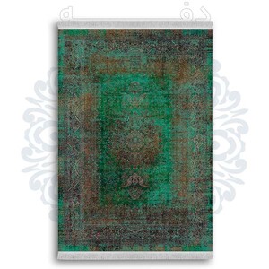 فرشینه دفه از جنس پارچه شانل ترک طرح  گلیم کد 6