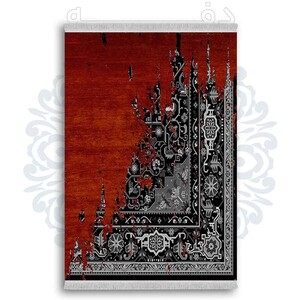 فرشینه دفه از جنس پارچه شانل ترک طرح  گلیم کد 7