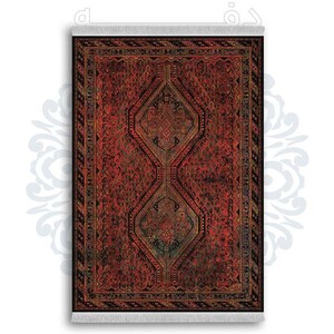 فرشینه دفه از جنس پارچه شانل ترک طرح  گلیم کد 8