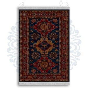 فرشینه دفه از جنس پارچه شانل ترک طرح  گلیم کد 11