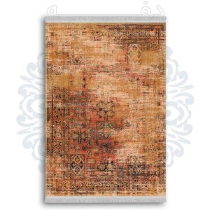 فرشینه دفه از جنس پارچه شانل ترک طرح  گلیم کد 14