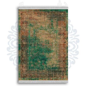 فرشینه دفه از جنس پارچه شانل ترک طرح  گلیم کد 17