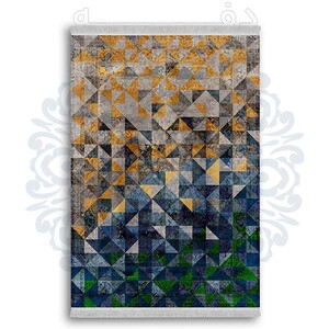 فرشینه دفه از جنس پارچه شانل ترک طرح  گلیم کد 19