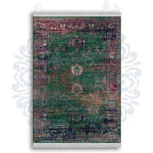 فرشینه دفه از جنس پارچه شانل ترک طرح  گلیم کد 27